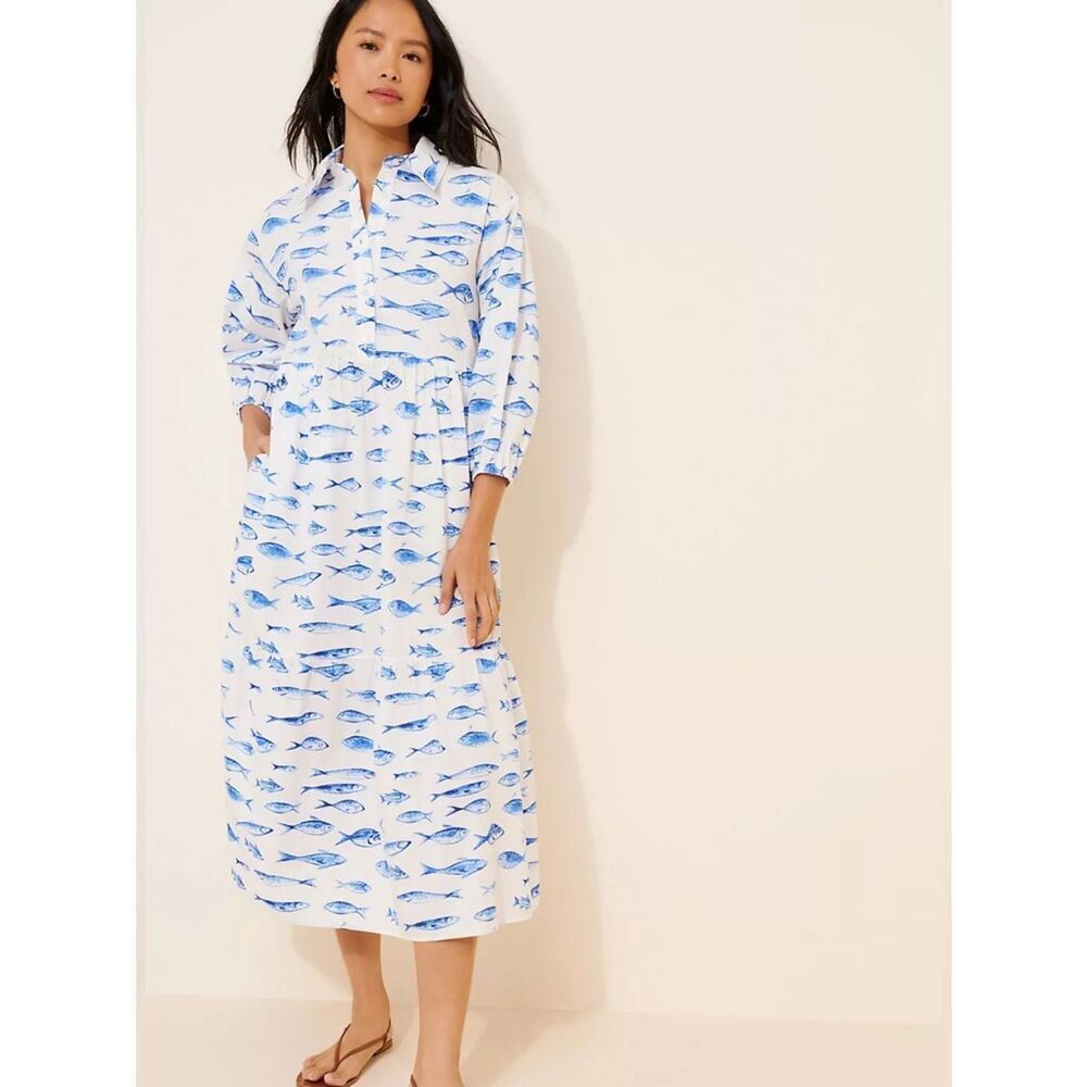 New Anthropologie Maeve The Bettina Shirt Dress Size MP